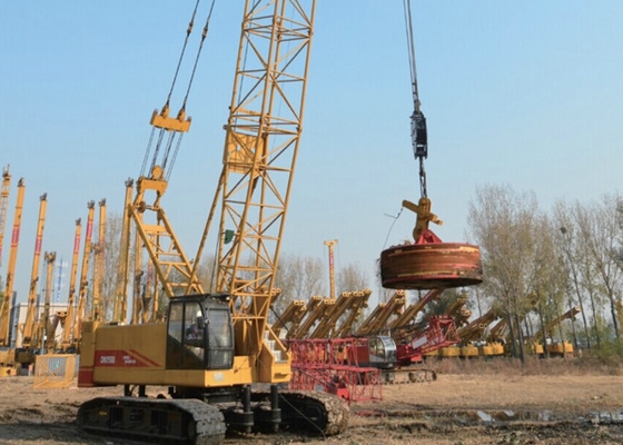 Grúa proporcional hidráulica multifuncional de la compactación de la dinámica del control de la grúa de correa eslabonada de CQUY60HD/del motor del poder más elevado