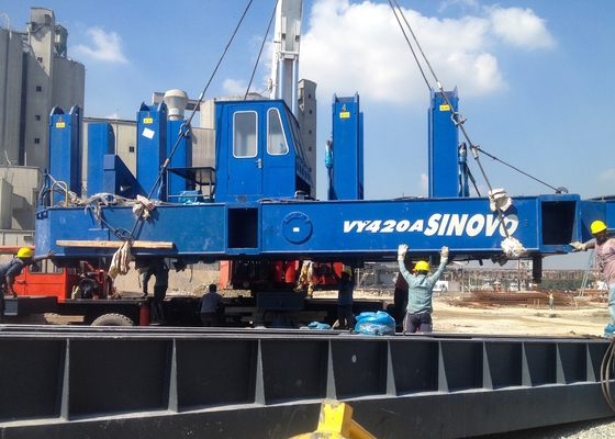 Conductor de pila estático hidráulico de la construcción azul del color VY120A de gran eficacia