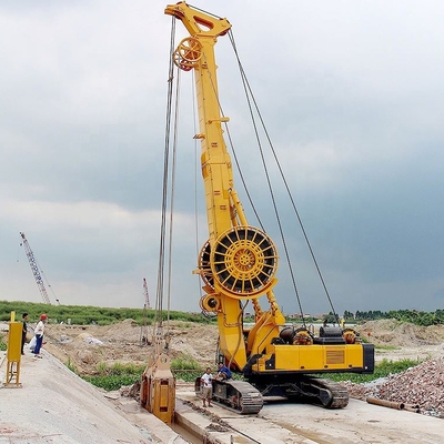 gancho agarrador hidráulico de la pared del diafragma del foso 261kw de la profundidad de los 80m para la construcción