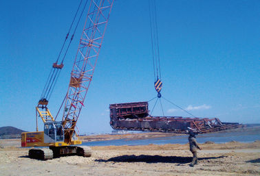 Grúa de correa eslabonada hidráulica CQUY800 80 Ton Lattice Boom Crane/Max Boom Length el 13-58m